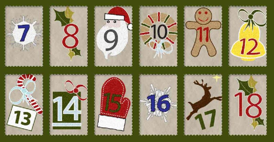Calendario de adviento para Navidad