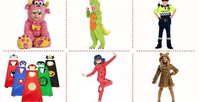 Selección de disfraces de Carnaval para niños, niñas y bebés.