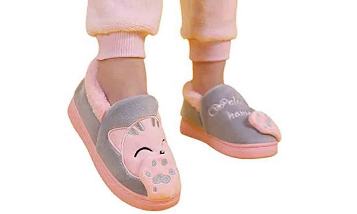 Playshoes Zapatillas con Suela Antideslizante Plaid Pantuflas Unisex niños 