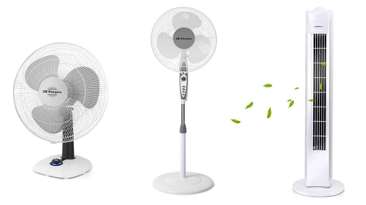 y Ventiladores de sobremesa mesa de noche hogar u oficina-Blanco ANSIO Ventilador de Torre compacto y oscilante ventilador vertical con 3 velocidades para escritorio vemax.es