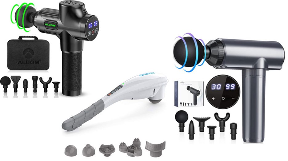 Pistola de masaje muscular