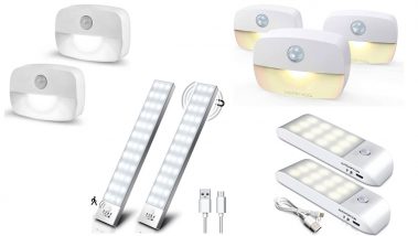 Pack de 2, luz nocturna sensor movimiento,luz de noche, a pilas por 5,99€