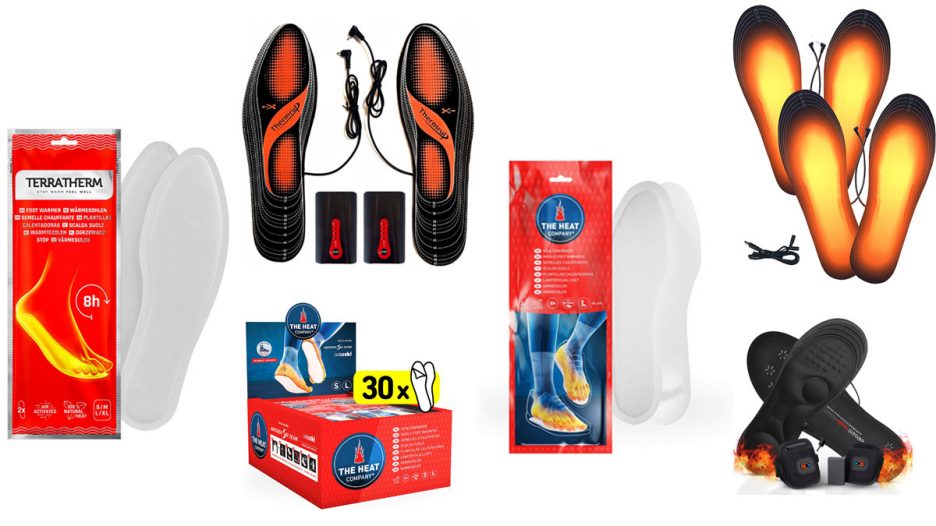 Las mejores plantillas calefactables para los pies