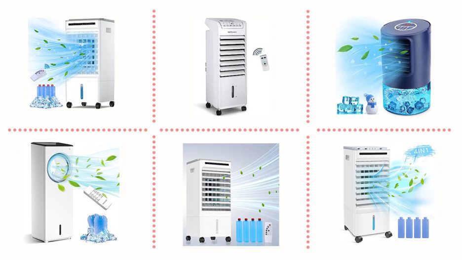 Mejores enfriadores evaporativos de aire con cubitos.