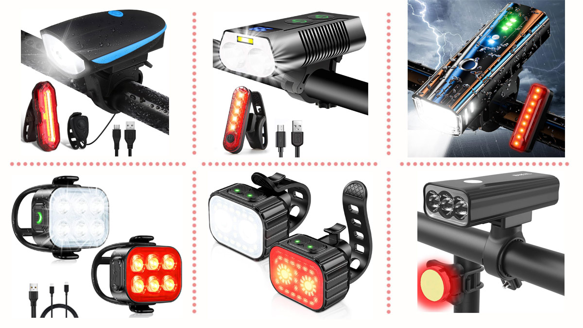 Luces delanteras para bicicletas, soportes LED y otras opciones