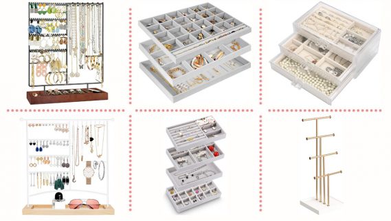 Organizador de joyas para mujer organizador de aretes cajas de