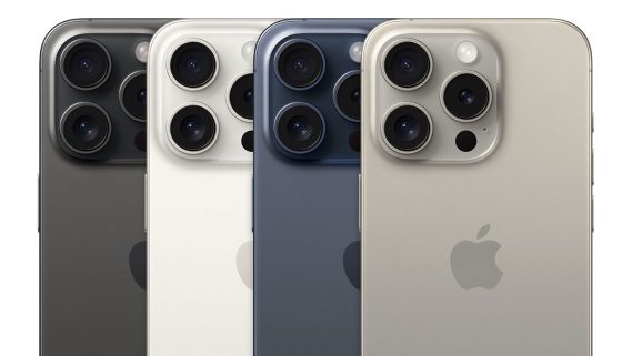 Colores disponibles del iPhone 15 Pro Max.