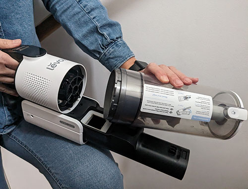 Depósito de la aspiradora desmontable