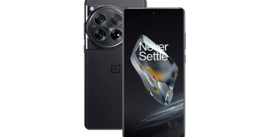 OnePlus 12 5G de color negro.