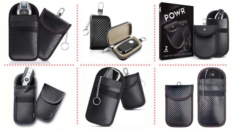 Funda para llaves del coche con bloqueo de señal RFID.