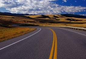 Carretera hacia adelante, como la vida.