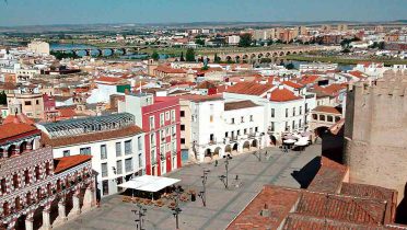 Vista de la ciudad de Badajoz, en Extremadura