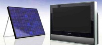 Primer televisor LCD alimentado con energía solar