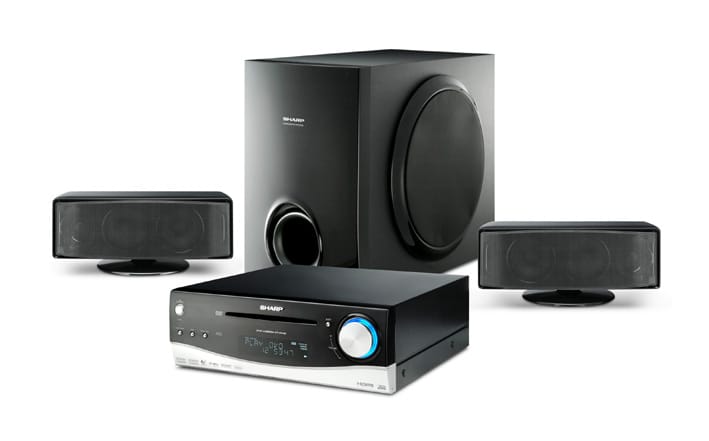 Dos sistemas de home cinema de Sharp