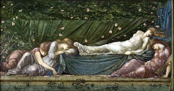 La bella durmiente. Pintura victoriana del Museo de Arte de Ponce