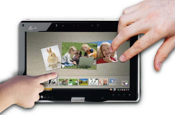 Pantalla de una tableta. Pantalla de una tableta.