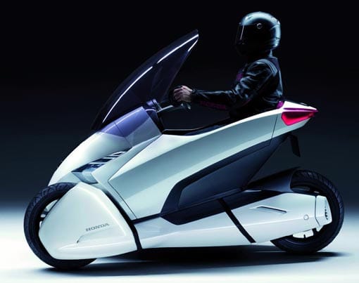 La moto del futuro de Honda tiene tres ruedas y motor eléctrico