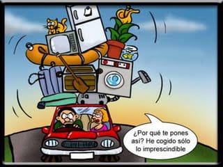 Viñeta de coche con equipaje
