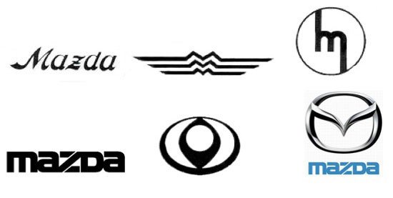Evolución de los logos de la marca Mazda