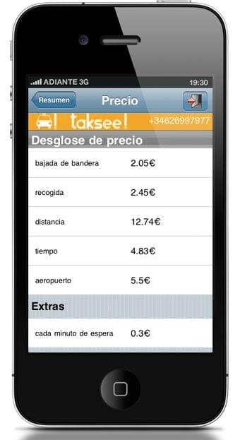 Pedir taxi desde el móvil con Taksee