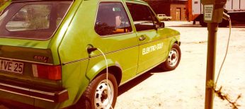 El primer Golf eléctrico, el CityStromer, debutó en 1989