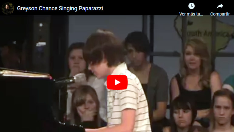 Video de Justin Bieber en directo