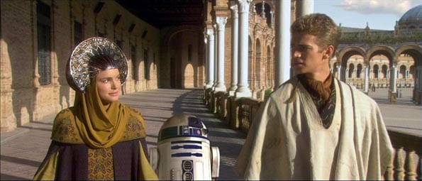 Rodaje de Star Wars en Sevilla, en la Plaza de España.