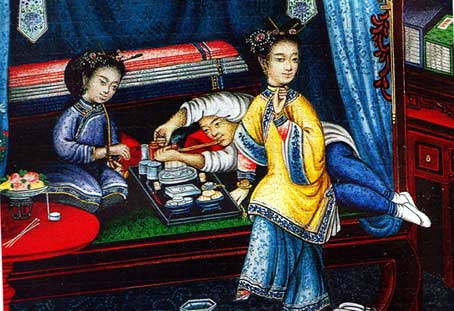 Tapiz que refleja el consumo de drogas desde hace siglos.