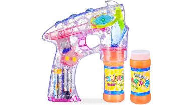 Las pistolas de hacer pompas de jabón de los niños, prohibidas por su peligrosidad