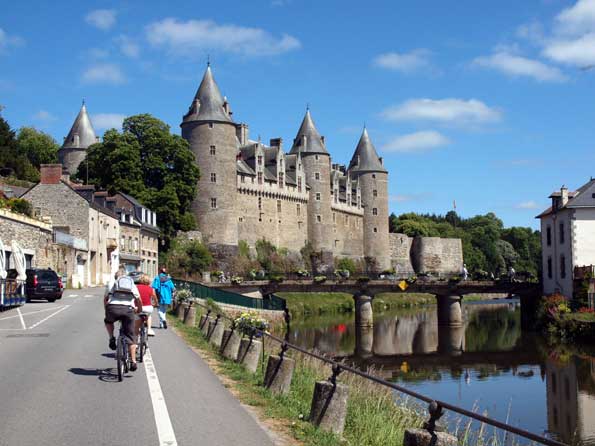 Castillo de Josselin en la Bretaña francesa.