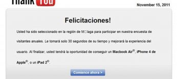 Nuevo fraude usando la imagen de YouTube ante una supuesta encuesta de calidad