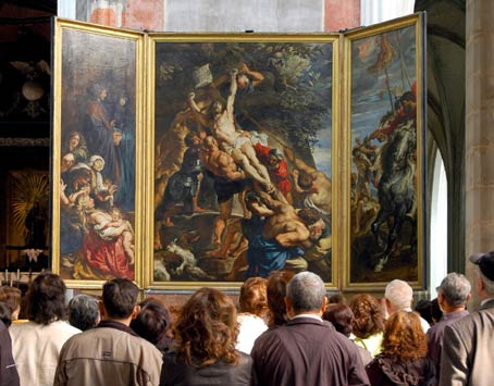 El 'Descendimiento' de Rubens, en Amberes.