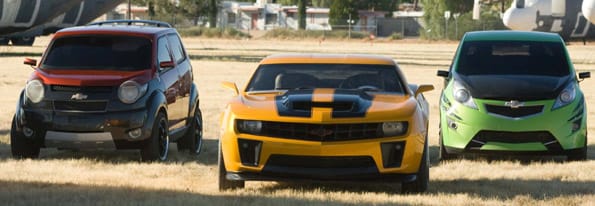 Coches Chevrolet de la película 'Transformers'.