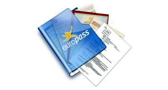 Documentos del Europass, como el CV o el suplemento al Título de profesionalidad o del Título Superior.