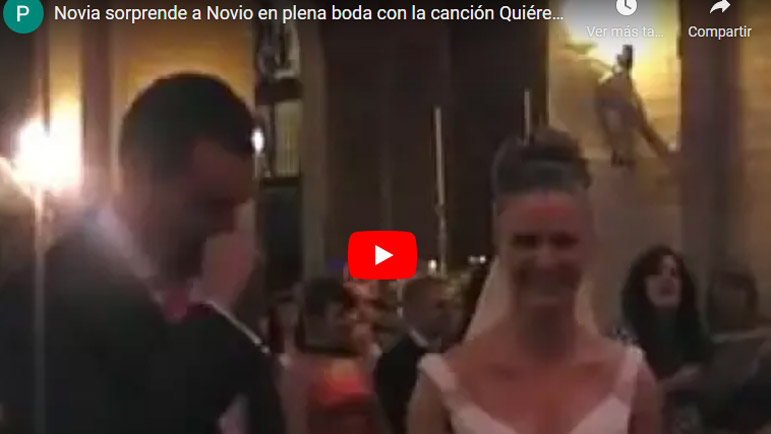 Video novios cantando Quiéreme