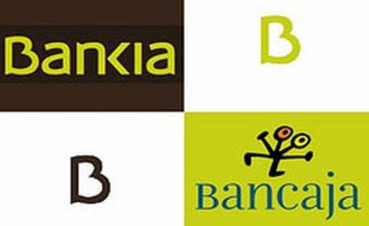 Logos de las entidades fusionadas Bankia y Bancaja.