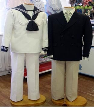 Trajes de Comunión de niños.