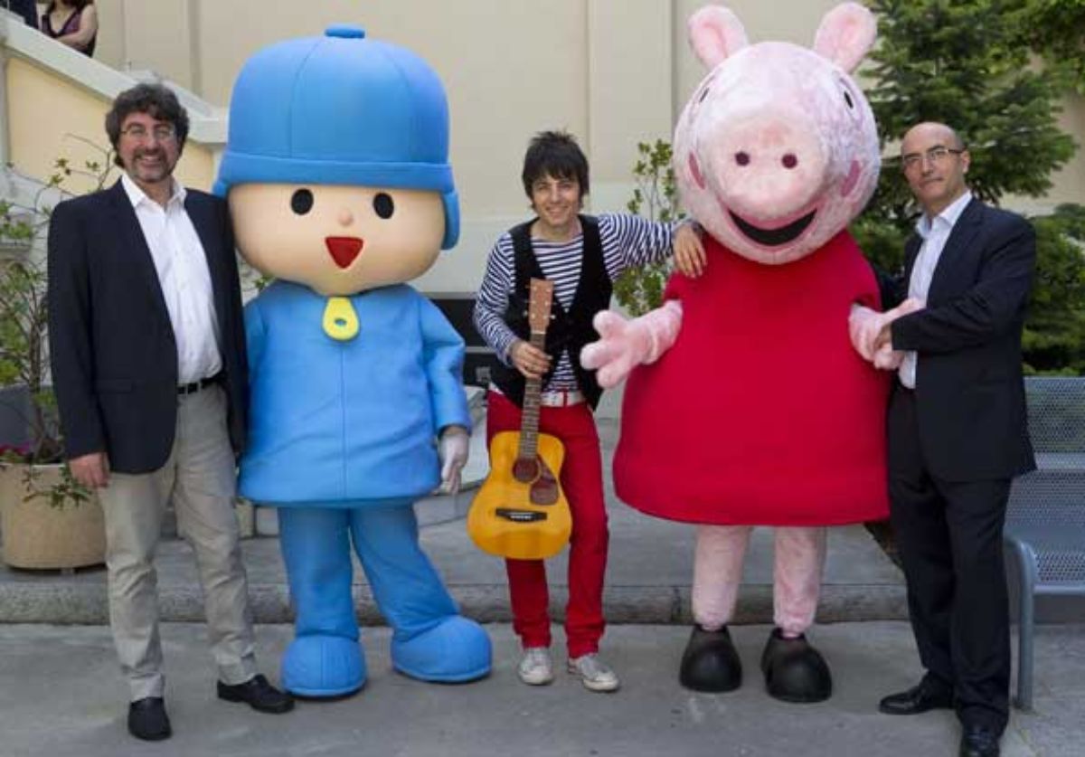 Pocoyo y Peppa Pig, del canal Clan de programación infantil de TVE.
