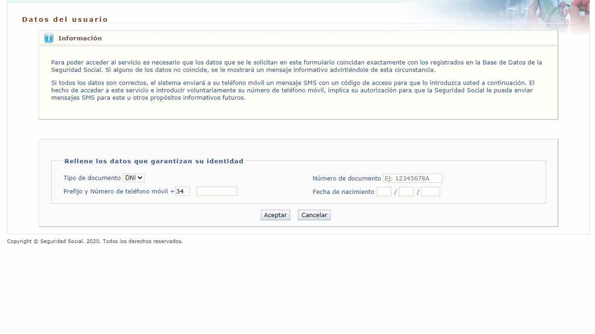 Solicitar el certificado por teléfono
