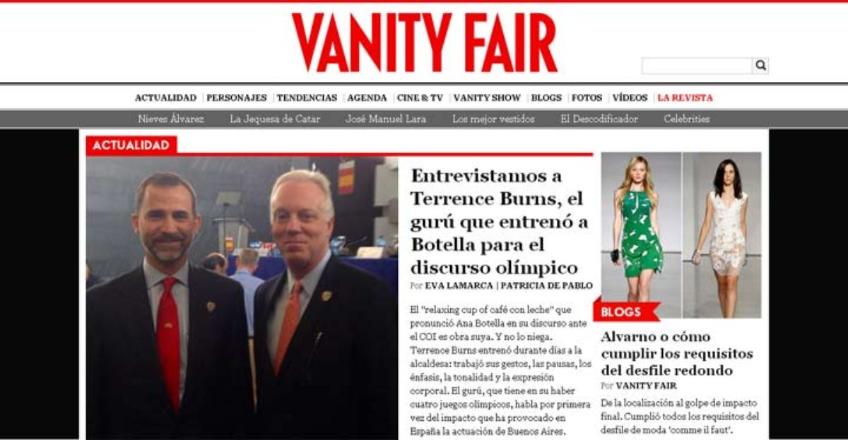 Terrence Burns, quien asesoró en inglés a Ana Botella con la frase 'relaxing cup of café con leche'.