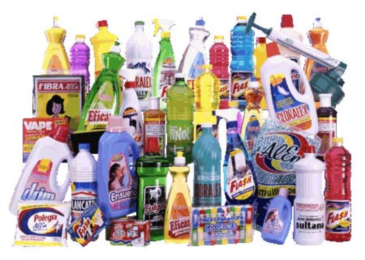 Artículos de limpieza para el hogar.