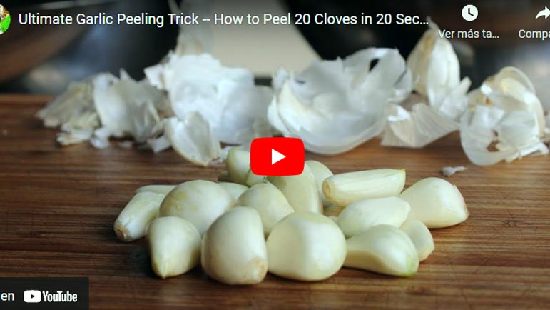 Video explicativo para saber pelar ajos