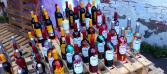 Botellas del Rioja de marca Campo Viejo.
