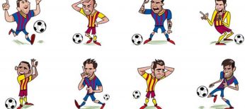 Los nuevos stickers del FC Barcelona para Facebook.