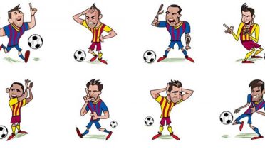 Los nuevos stickers del FC Barcelona para Facebook.