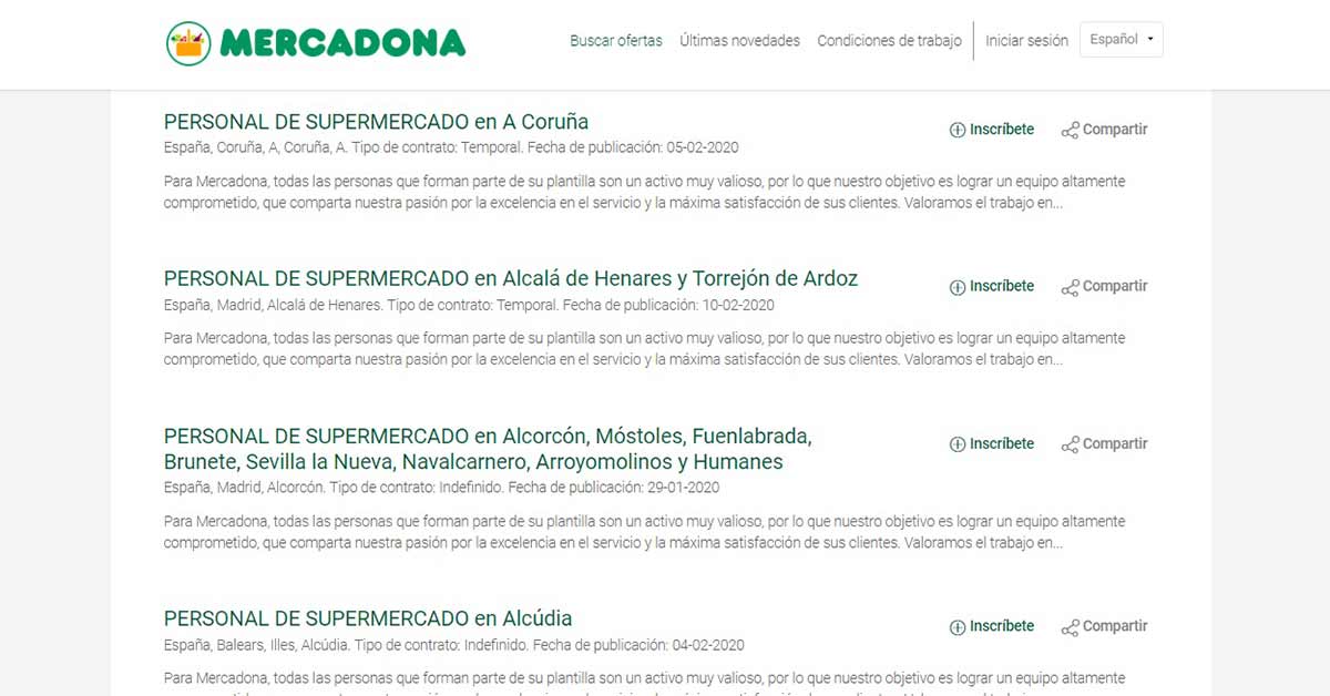 Que Significa Estar En La Bolsa De Empleo De Mercadona