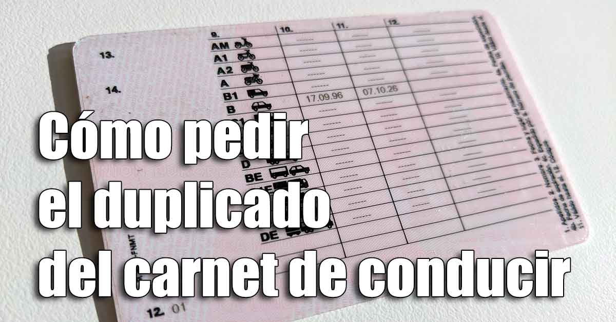 Cómo solicitar el duplicado del carnet de conducir con el móvil