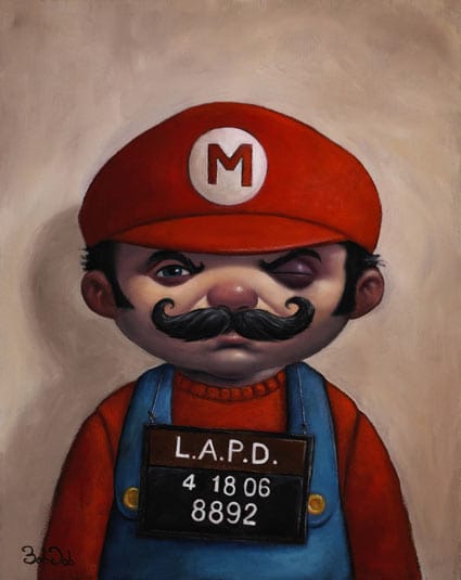 Cuadro realista de Super Mario Bros