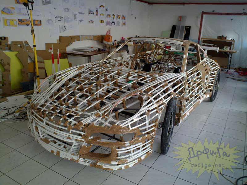 Estructura del coche terminada