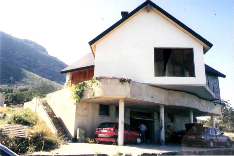 Construcción de una casa giratoria